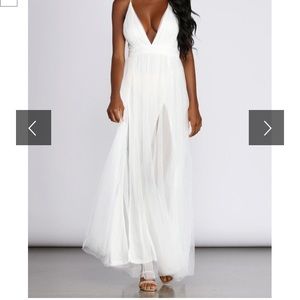 White Tull Windsor maxi dress